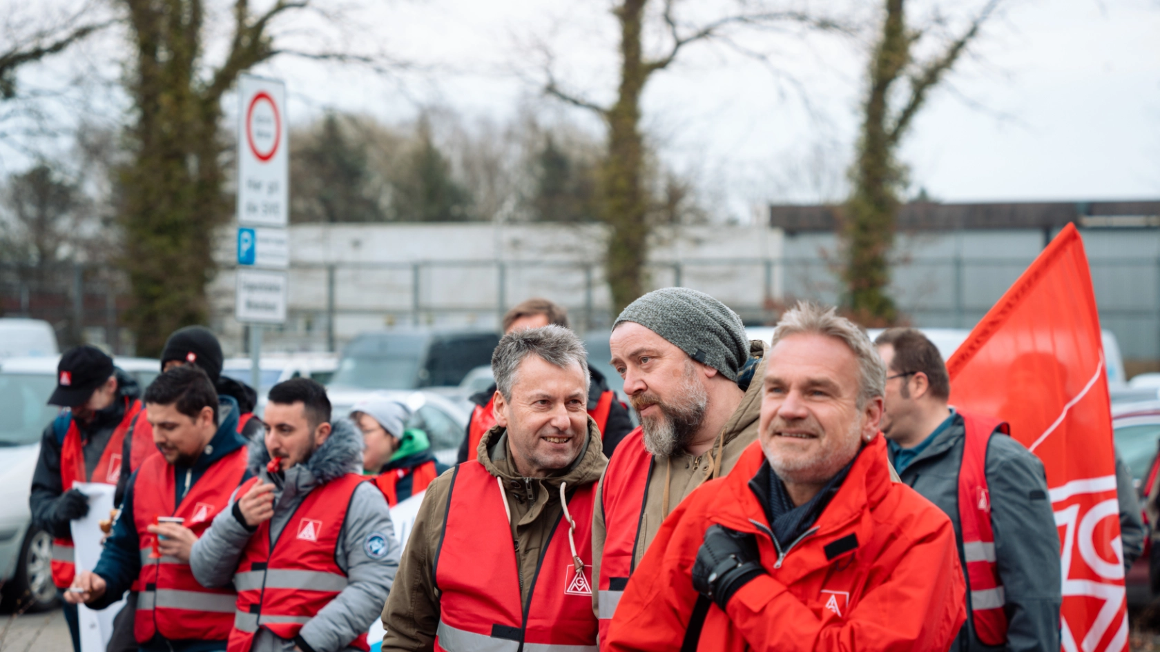 Warnstreik bei Autoliv in Elmshorn