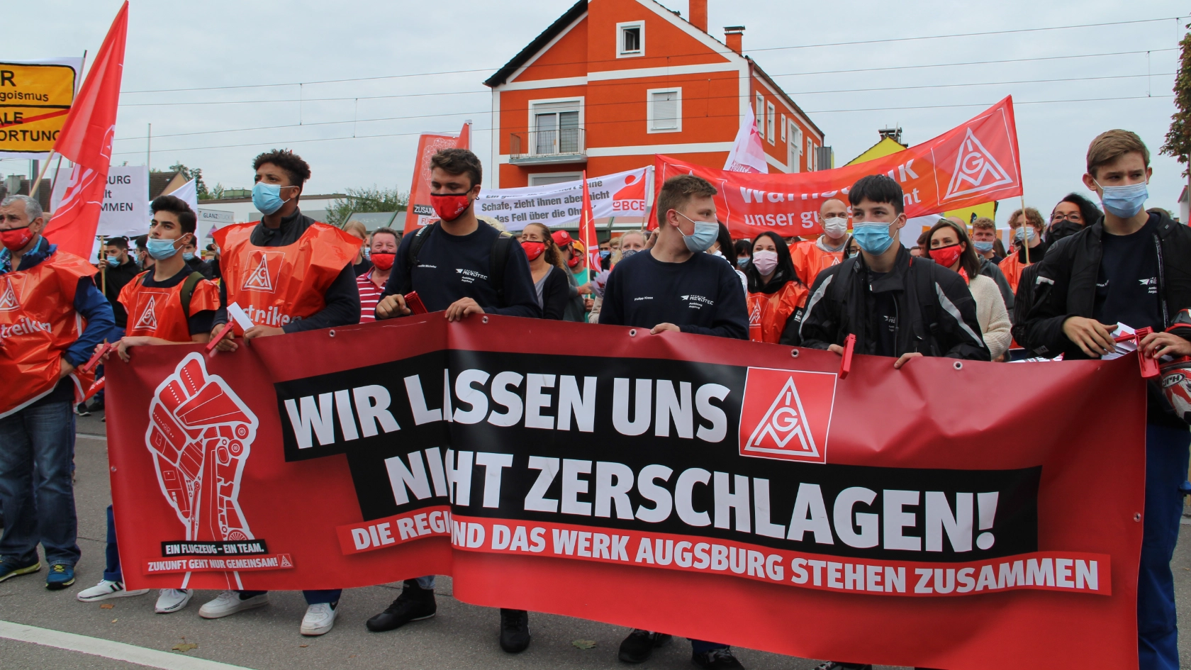 Warnstreik bei Airbus und Premium AEROTEC am 17.09.2021 wegen Zerschlagung der Standorte