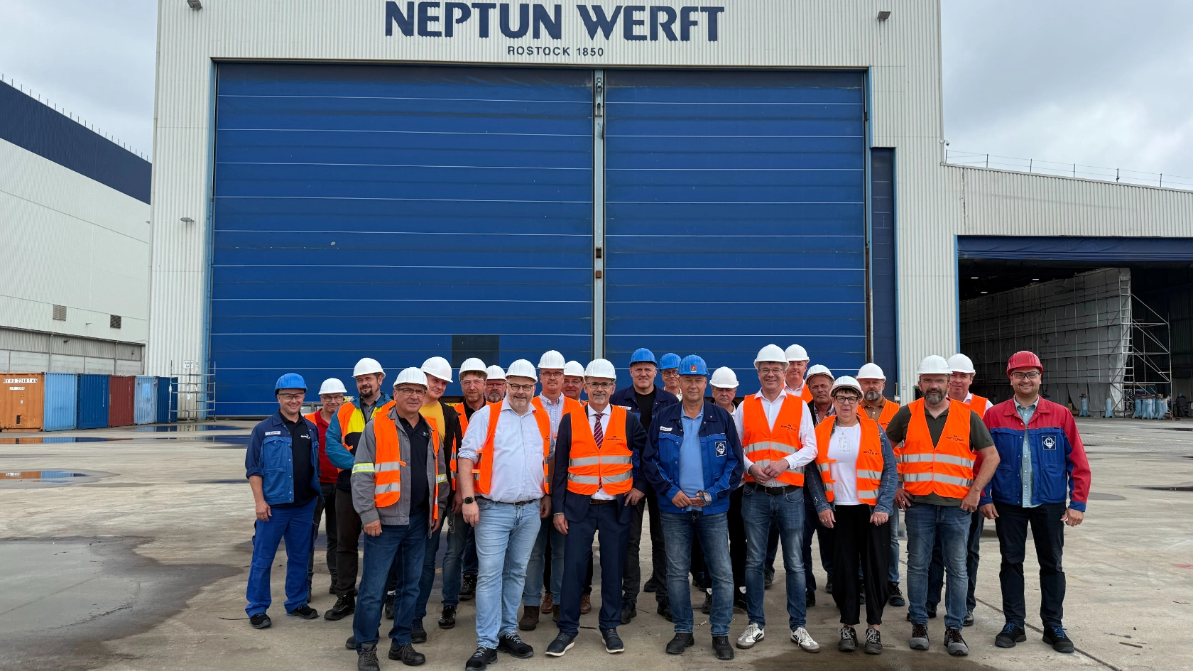 Austausch Betriebsräte IG Metall Wirtschaftsminister Blank Mecklenburg-Vorpommern Neptun Werft