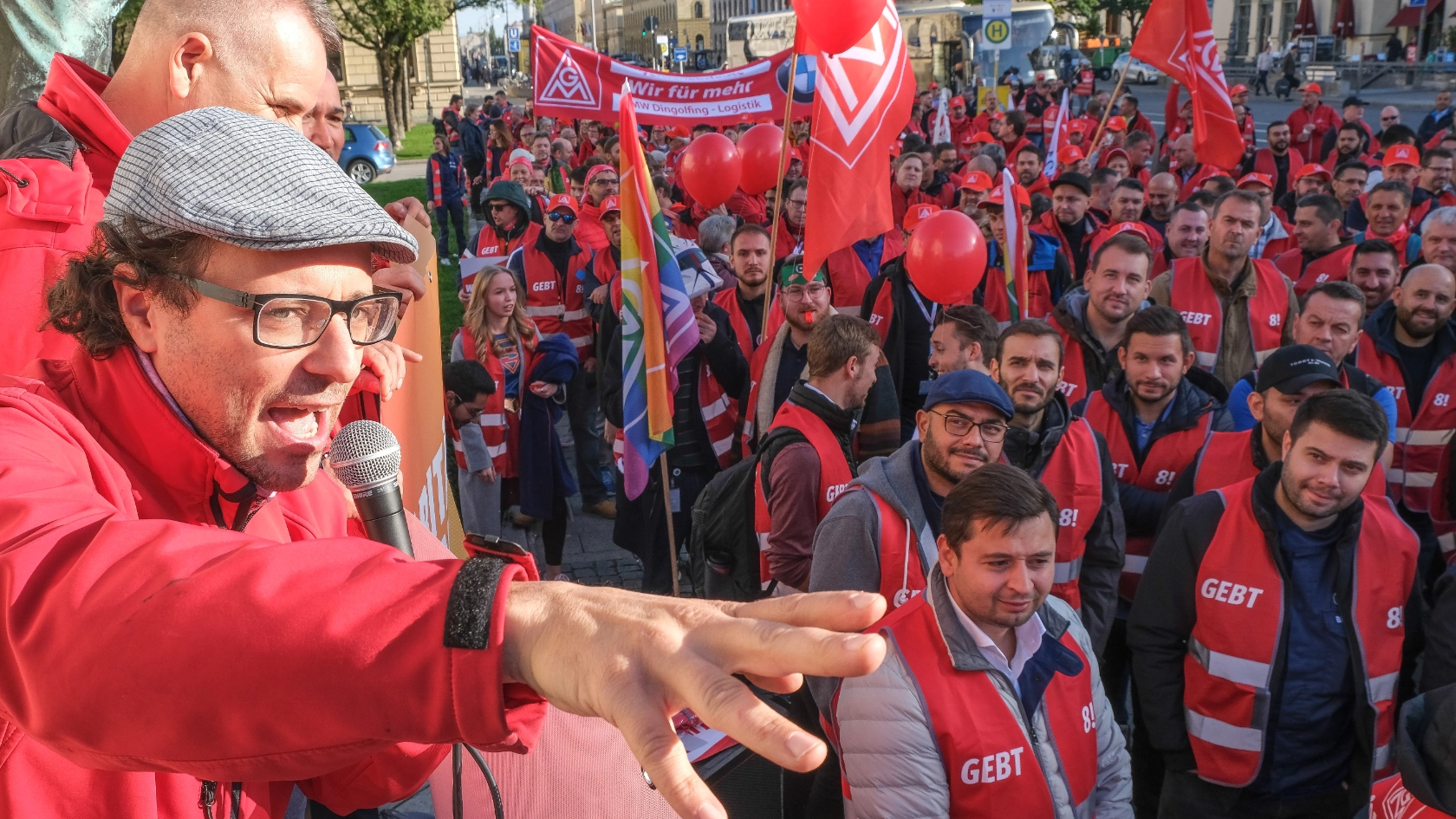 „Gebt 8!“: Demo und Kundgebung zur 2. Tarifverhandlung in München