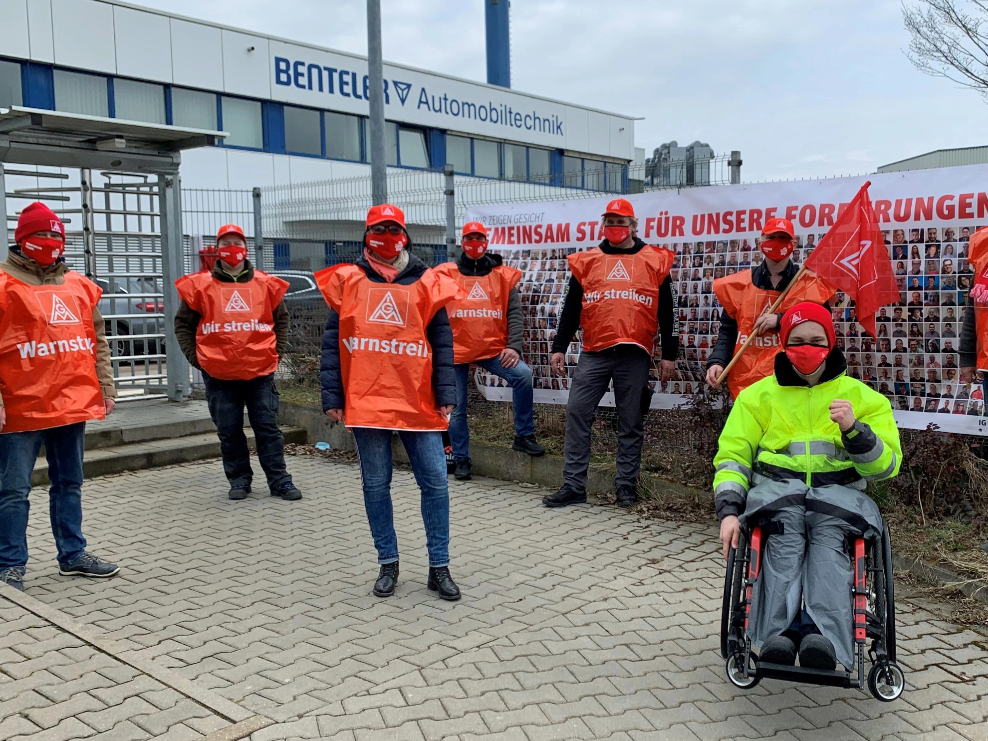 Warnstreik Fa. Benteler M+E