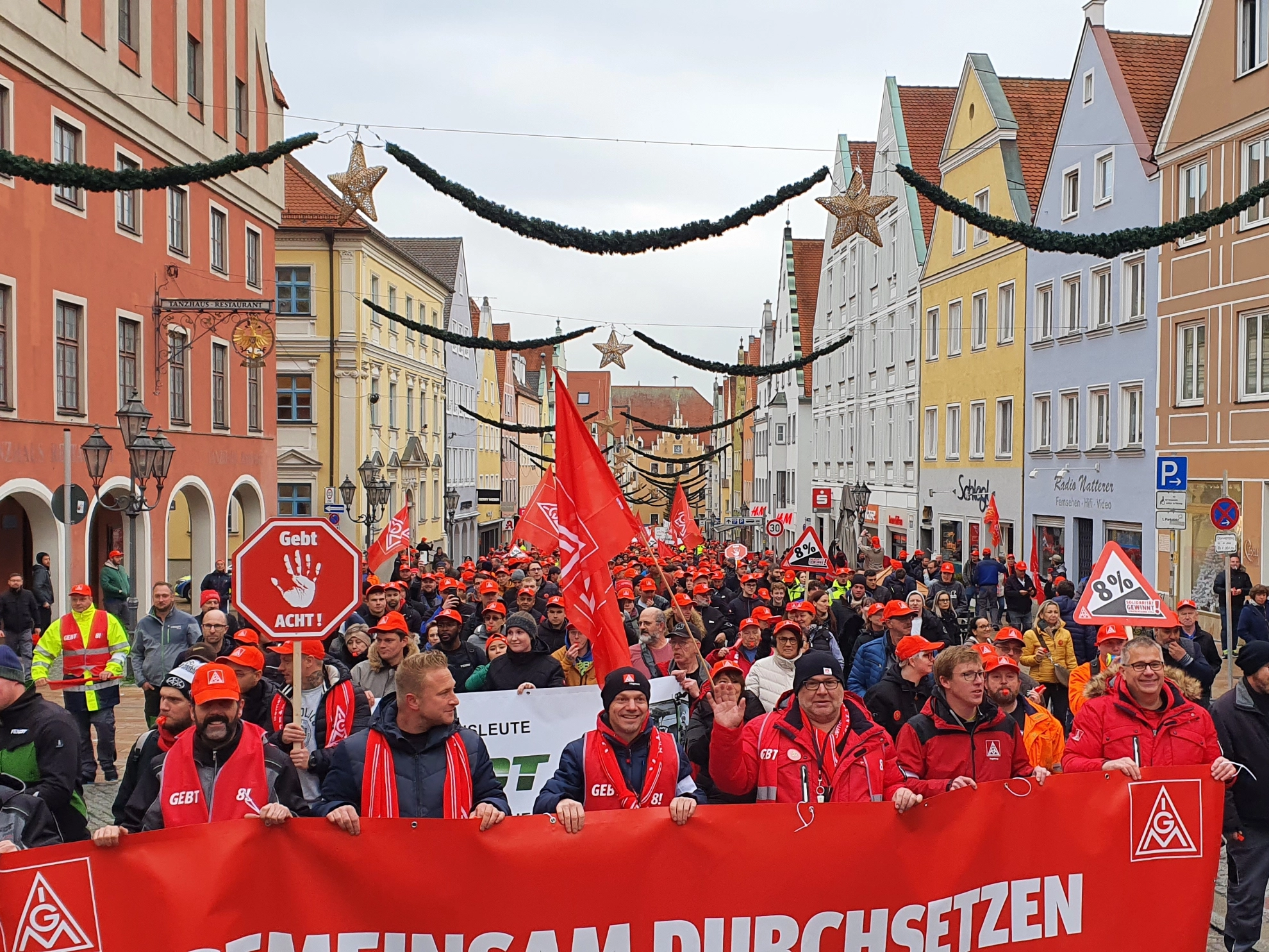 Tarifauftakt IG Metall Augsburg Rathausplatz Augsburg 2021