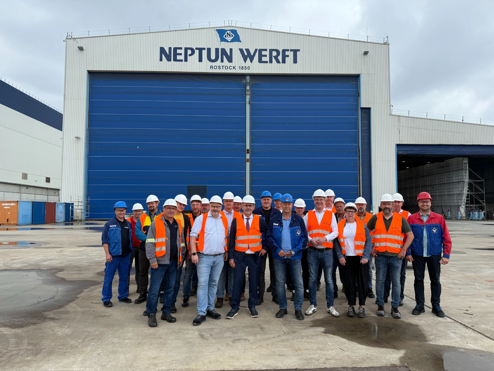 Austausch Betriebsräte IG Metall Wirtschaftsminister Blank Mecklenburg-Vorpommern Neptun Werft