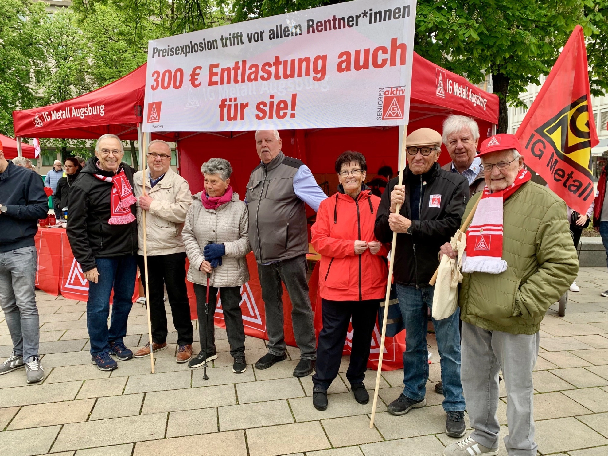 Augsburger Rentner beim 1.Mai