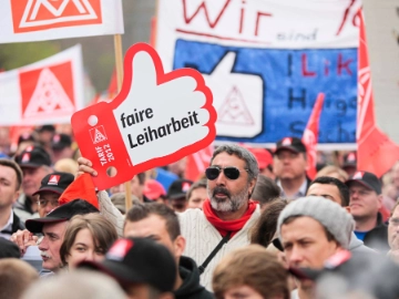 Menschen in Zeitarbeit 