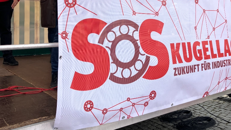 Aktionstag „SOS Kugellagerstadt“ in Schweinfurt