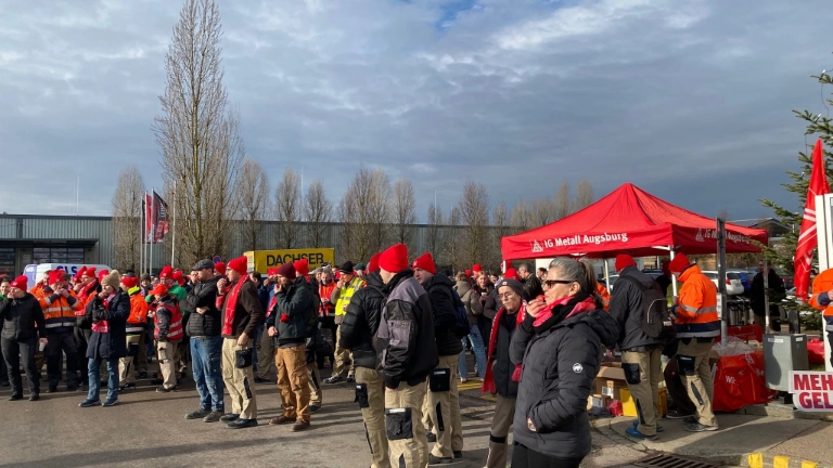 HVI Warnstreik Jeld-Wen