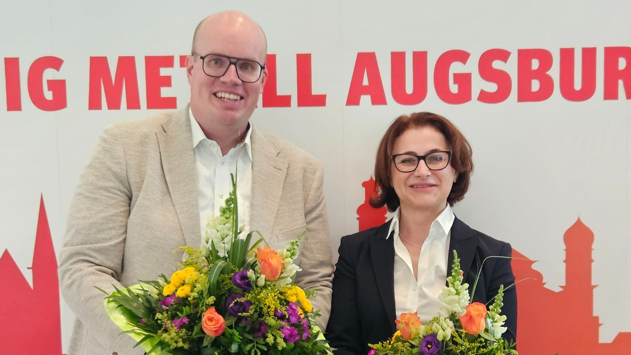   IG Metall Augsburg hat neue Führungsspitze Ferdije Rrecaj und Matti Riedlinger bilden die neue Führung ab Anfang Augsust